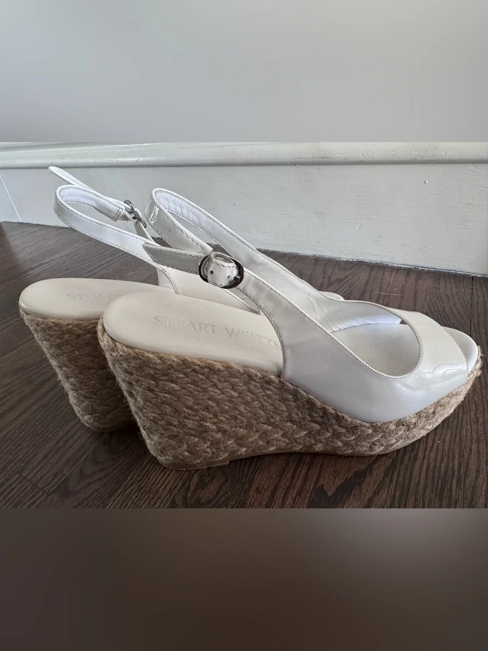 Stuart Weitzman Women's Island Espadrille Wedge Sandal 8.5